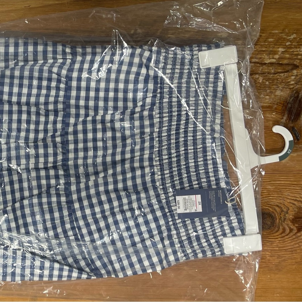 Women's Plus Size High-Rise Tiered Midi A-Line Skirt